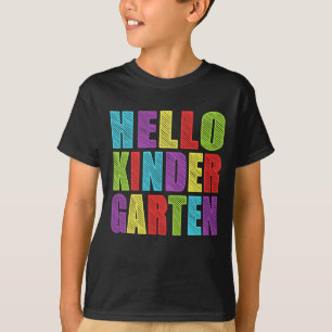 Camiseta Olá! Kindergaten - ø dia do jardim de infância