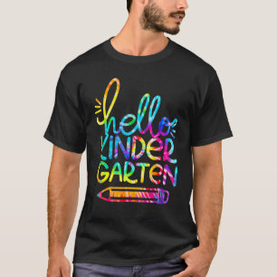 Camiseta Olá Lápis Do Jardim De Infância De Volta Ao Profes