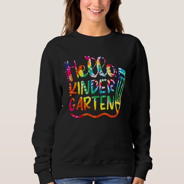 Camiseta Olá Lápis Do Jardim De Infância De Volta Ao Profes (Frente)