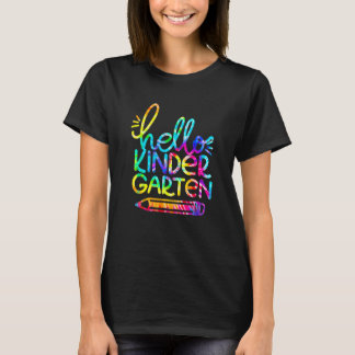 Camiseta Olá Lápis Do Jardim De Infância De Volta Ao Profes