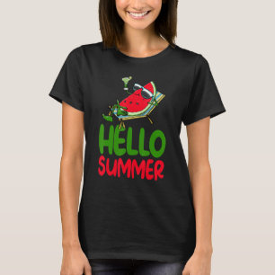 Camiseta Olá Melão de Verão Mulheres Amam Fruta Melão
