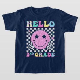Camiseta Olá Menina Professora de Laço Coquete da Segunda S