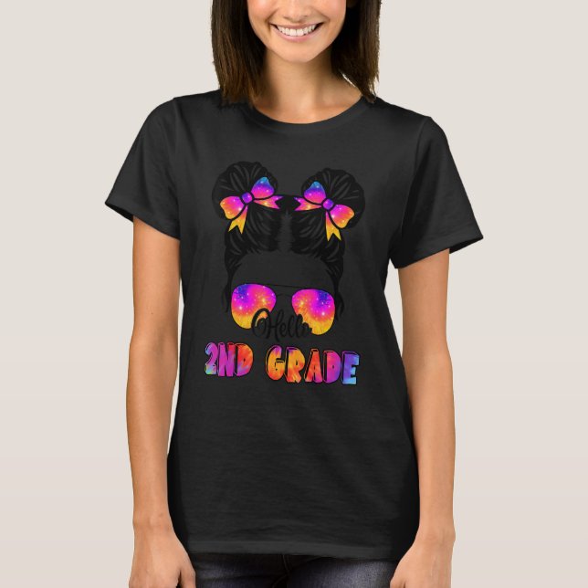 Camiseta Olá Meninas do 2º Ano com Coque Desarrumado 2ª Sér (Frente)