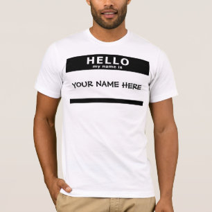 Camiseta olá! meu nome é