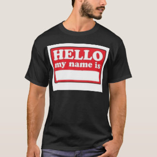 Camiseta olá! meu nome é