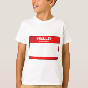 Camiseta Olá! meu nome é…