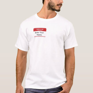 CAMISETA OLÁ! MEU NOME É….