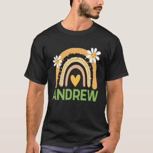 Camiseta Olá, meu nome é Andrew Crachá Cute Per-K Escola