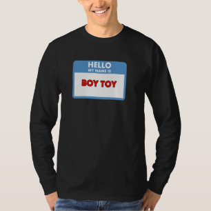 Camiseta Olá Meu nome é Boy Toy Nametag Theme
