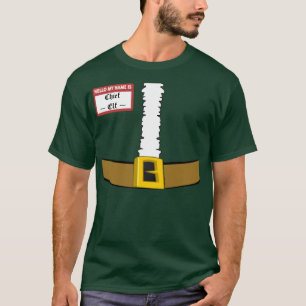 Camiseta Olá! meu nome é duende principal a parte diantei