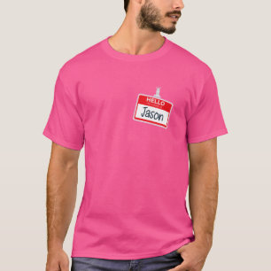 Camiseta Olá Meu Nome É Jason Dia de as Bruxas engraçado Co