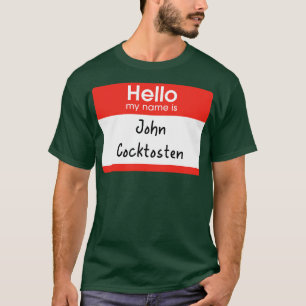 Camiseta Olá, meu nome é John Cocktosten Fletch