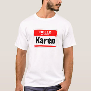 Camiseta Olá, meu nome é Karen