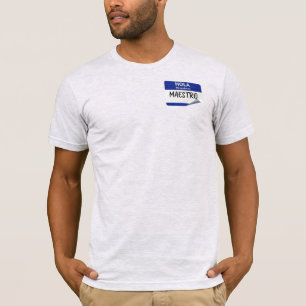 Camiseta Olá Meu Nome É Maestro - Professor de Espanhol 