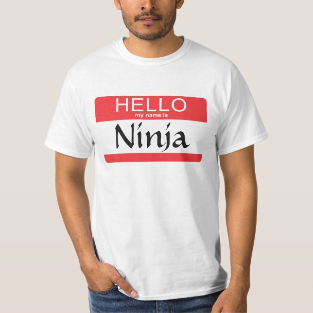 Camiseta Olá! meu nome é Ninja (Frente)