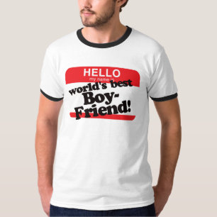 Camiseta Olá! meu nome é o melhor namorado do mundo