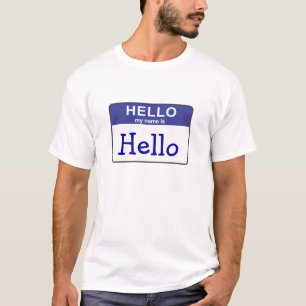 Camiseta Olá! meu nome é olá!