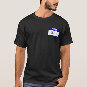 Camiseta Olá! meu nome é Reese (azul)