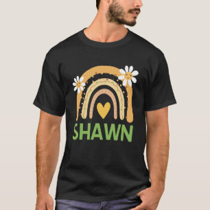 Camiseta Olá, meu nome é Shawn Nome Etiqueta Fofo Pré-K Esc