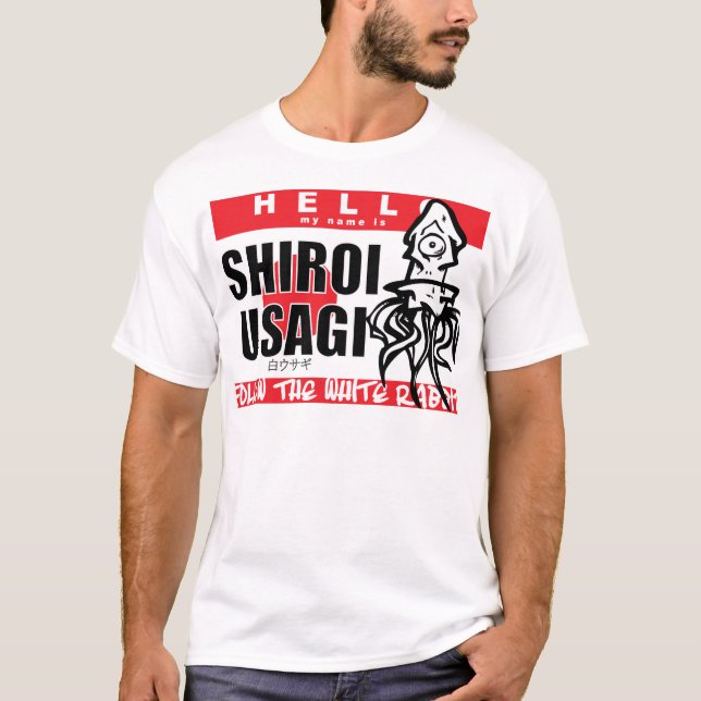 CAMISETA OLÁ! MEU NOME É SHIROI USAGI (Frente)