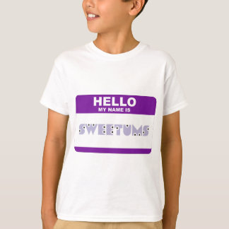 Camiseta Olá! meu nome é Sweetums