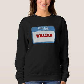 Camiseta Olá, meu nome é William - Presentes Tema Etiqueta