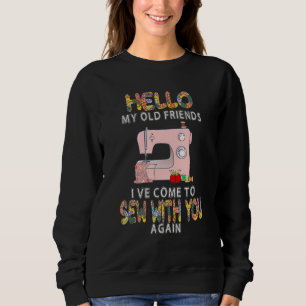 Camiseta Olá, Meus Velhos Amigos Engraçados Costurando Para