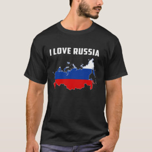 Camiseta Olá Moscou Eu Amo Mapa Bandeira Rússia Orgulhosame