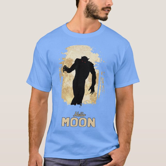 Camiseta Olá, Noite de Lua Completa (Frente)
