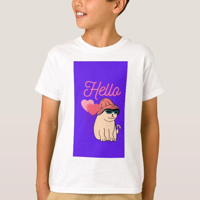 Camiseta Olá Nome com o papai (Frente)