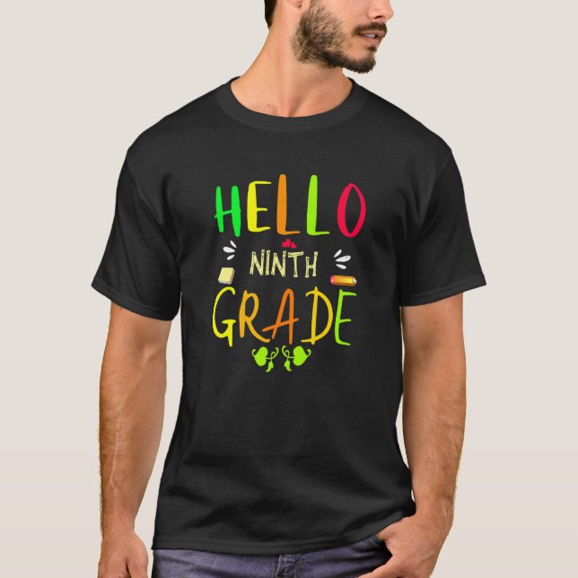 Camiseta Olá, Nono Grau 9º Volta à Escola (Frente)