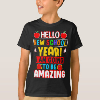 Camiseta Olá Novo Ano Letivo - De Volta à Escola