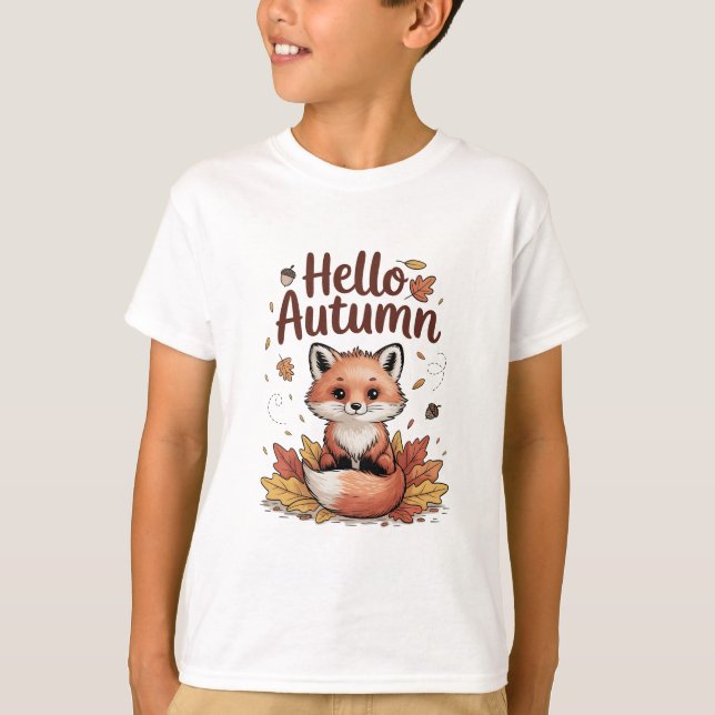 Camiseta Olá Outono (Frente)