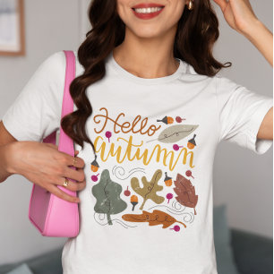 Camiseta Olá outono