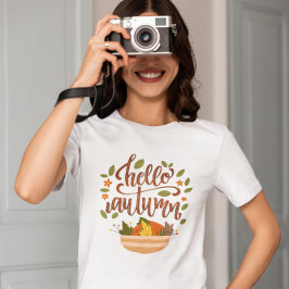 Camiseta Olá outono