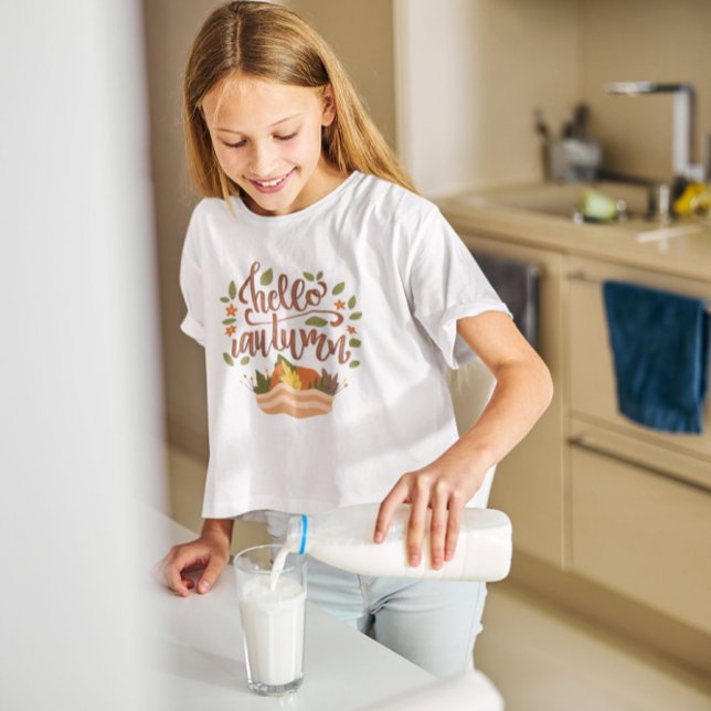 Camiseta Olá outono (Criador carregado)