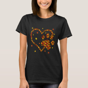 Camiseta Olá Outono Folha de Outono Cachorro Gato Impressão