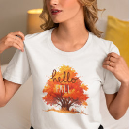 Camiseta Olá Outono, Vibrações de Outono