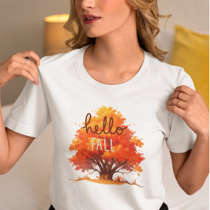 Camiseta Olá Outono, Vibrações de Outono