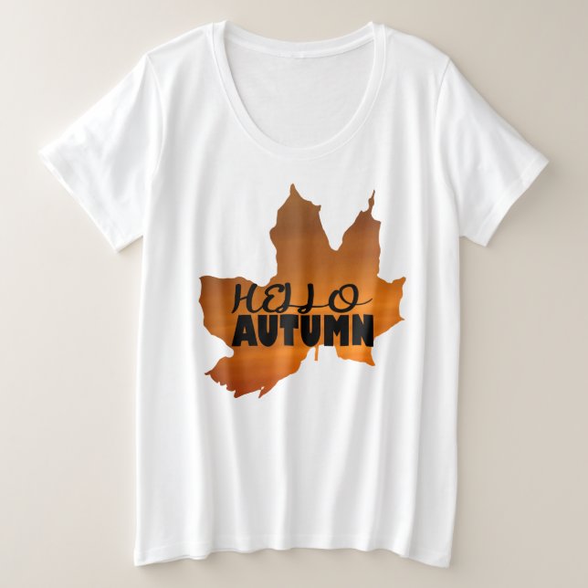CAMISETA OLÁ OUTUMN. (Frente do Design)