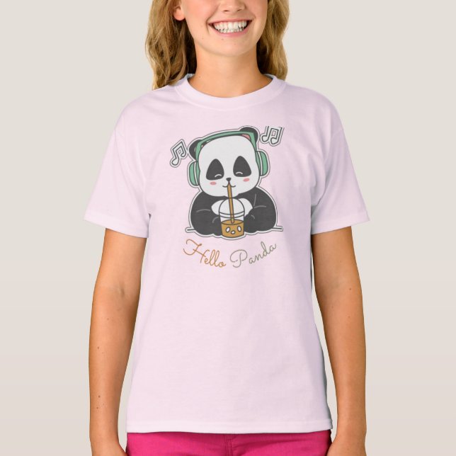 Camiseta Olá Panda (Frente)