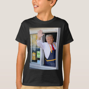 Camiseta Olá, Pegue Seu Hambúrguer Donald Trump Cozinha Bat