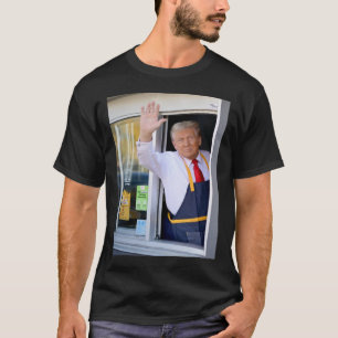 Camiseta Olá, Pegue Seu Hambúrguer Donald Trump Cozinha Bat