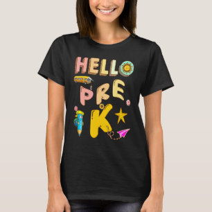 Camiseta Olá Pré K Aqui Vou Eu Professor de História Prof