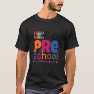 Camiseta Olá, Preschocolina, Bem-Vindo Ao Pré-Ensino