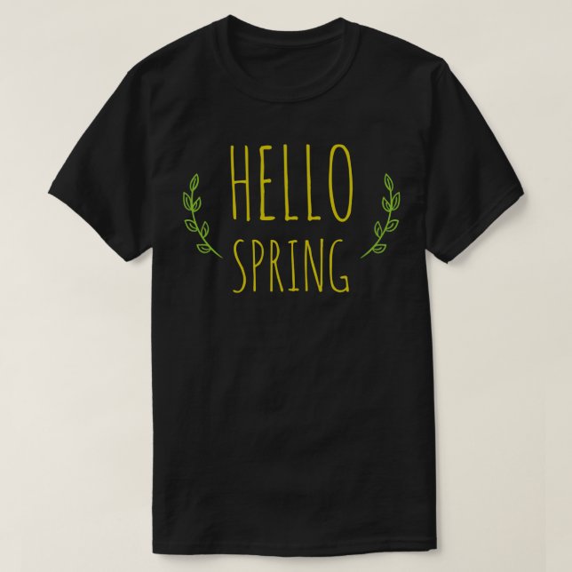 Camiseta Olá Primavera (Frente do Design)