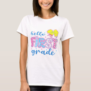Camiseta Olá Primeiro Grau, Primeiro Grau, Volta À Escola