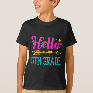 Camiseta Olá Professor(a) da 5ª Quinta Série Engraçado Volt