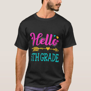 Camiseta Olá Professor(a) da 5ª Quinta Série Engraçado Volt