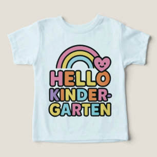 Camiseta Olá Professor de Jardim de Infância Volta às Aulas